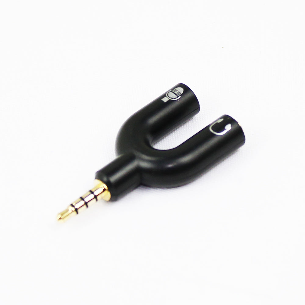 Audio + Mic Headset Splitter