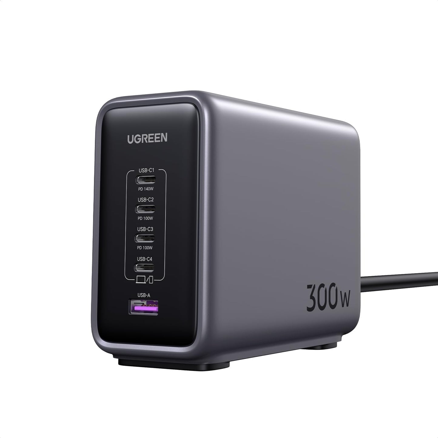 1*USB-A+4*USB-C 300W Desktop Fast Charge