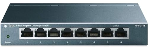8-port Desktop Gigabit Switch -8 10/100/1000M RJ45 ports -Metal case