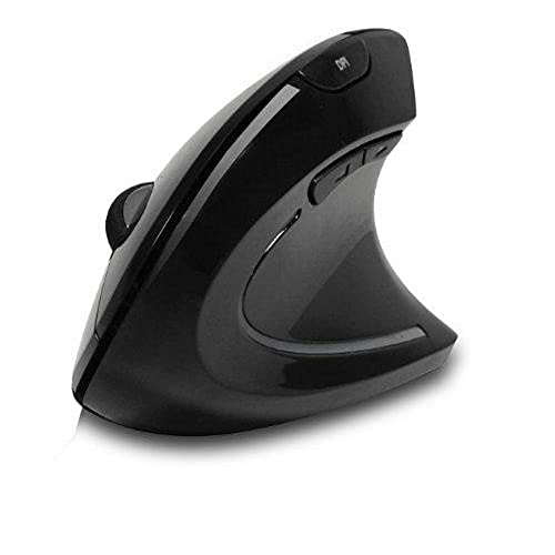 2.4 GHZ WIRELESS VERTICAL ERGO MOUSE - 3 BTN - 1000/1500/2000 SWITCHABLE DPI - BLAC