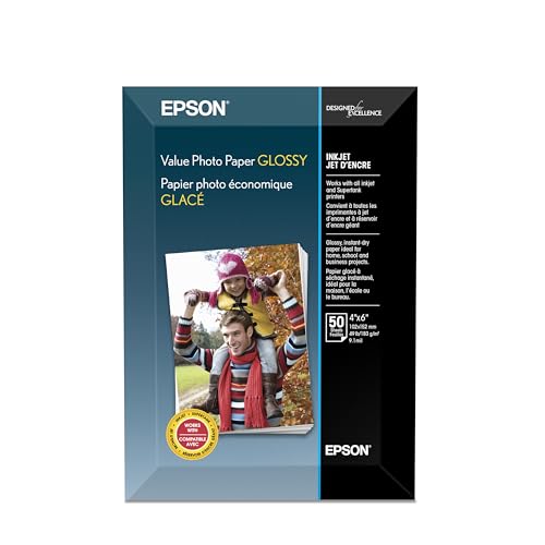 VALUE PHOTO PAPER GLOSSY 4 X 6 50 SHEETS
