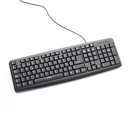 SLIM CORDED USB KEYBOARD - BLACK (SPANISH)
