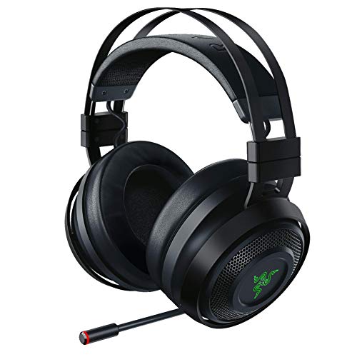Razer Nari Ultimate Wireless 7.1 Surround Sound Gaming Headset: THX Audio & Haptic Feedback - Auto-Adjust Headband - Chroma RGB - Retractable Mic - for PC, PS4 (Like New)