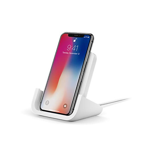 Logitech POWERED Cradle - Wireless - iPhone, Smartphone - Charging Capability - White