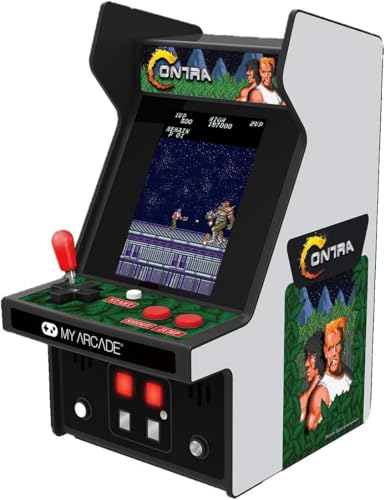 DREAMGEAR 6.75IN COLLECTIBLE RETRO CONTRA MICRO PLAYER (PREMIUM EDITION) GRAY &