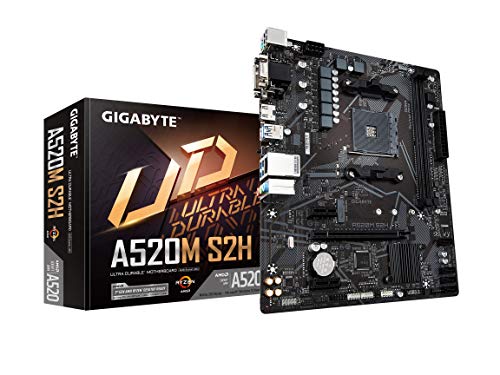GIGABYTE MB A520M S2H AM4 AMD A520 DDR4 HDMI DVI-D D-SUB M-ATX RETAIL