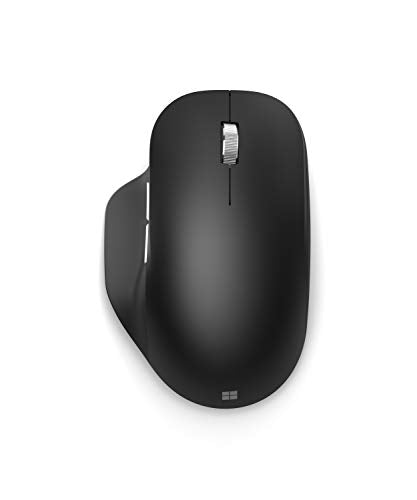 Microsoft Bluetooth Ergonomic Mouse - Sleek, Ergonomic, Programmable and lightweight, Wireless Bluetooth Microsoft Mouse - Black
