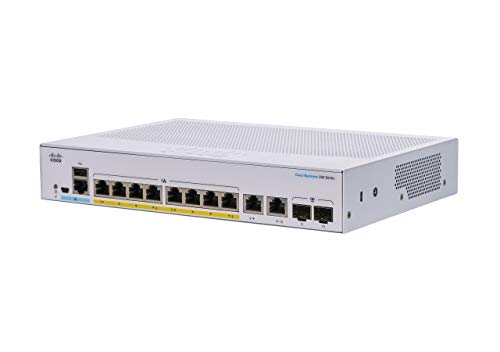 CBS350 MANAGED 8PORT GE POE EXT PS 2X1G COMBO