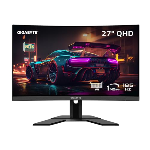 GIGABYTE G27QC 27IN 165HZ 1440P CURVED GAMING MONITOR