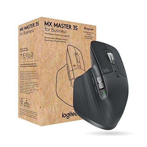 LOGITECH MX MASTER 3S FOR BUSINESS (GRAPHITE) - BROWN BOX