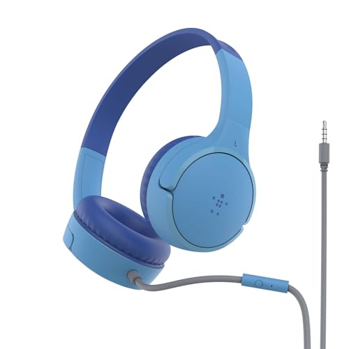 SOUNDFORM MINI WIRED ON-EAR HEADPHONES FOR KIDS BLUE MULTI 6
