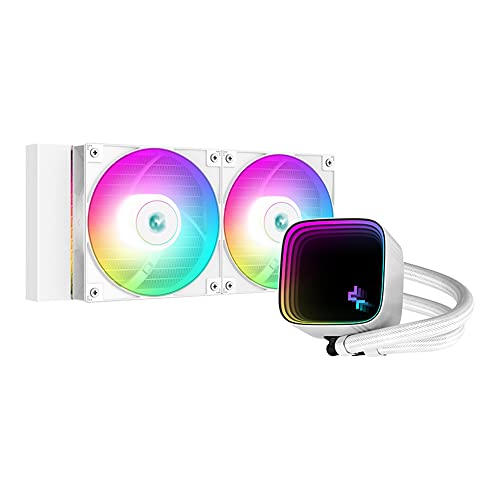 DEEPCOOL FAN R-LS520-WHAMMM-G-1 LS520 SE WH 240MM AIO LIQUID CPU COOLER WHITE