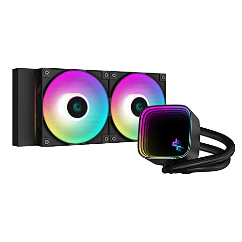 DEEPCOOL FAN R-LS520-BKAMMM-G-1 LS520 SE 240MM AIO LIQUID CPU COOLER BLACK