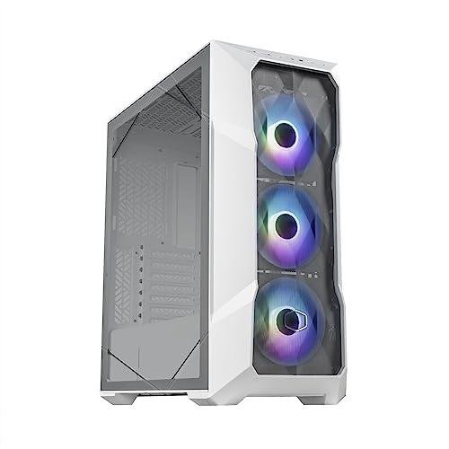 CM TD500 MESH V2 TG ARGB MED TOWER WHITE (107672) {E0}