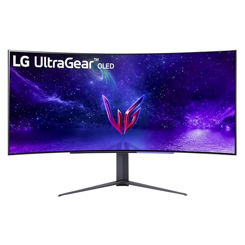 ULTRAGEAR 45 45GR95QE-B 0.03MS 240HZ WIDE CURVED OLED GAMING MNTR