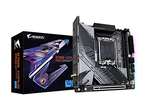 GIGABYTE MB B760I AORUS PRO B760 LGA1700 MAX96GB DDR5 PCIE MINI-ITX RETAIL