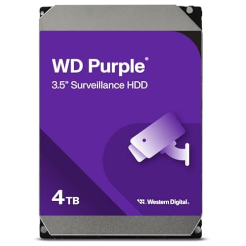 WD PURPLE 4TB SATA 6 GB/S 64MB INTELLIPOWER 3.5 3 YEARS WARRANTY
