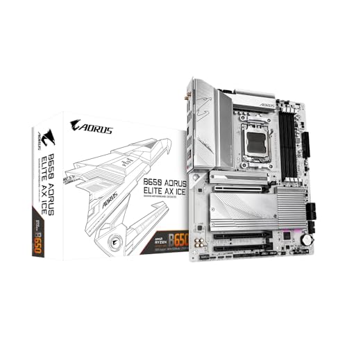 GIGABYTE MB B650 AORUS ELITE AX ICE B650 AM5 MAX192GB DDR5 PCIE ATX RETAIL