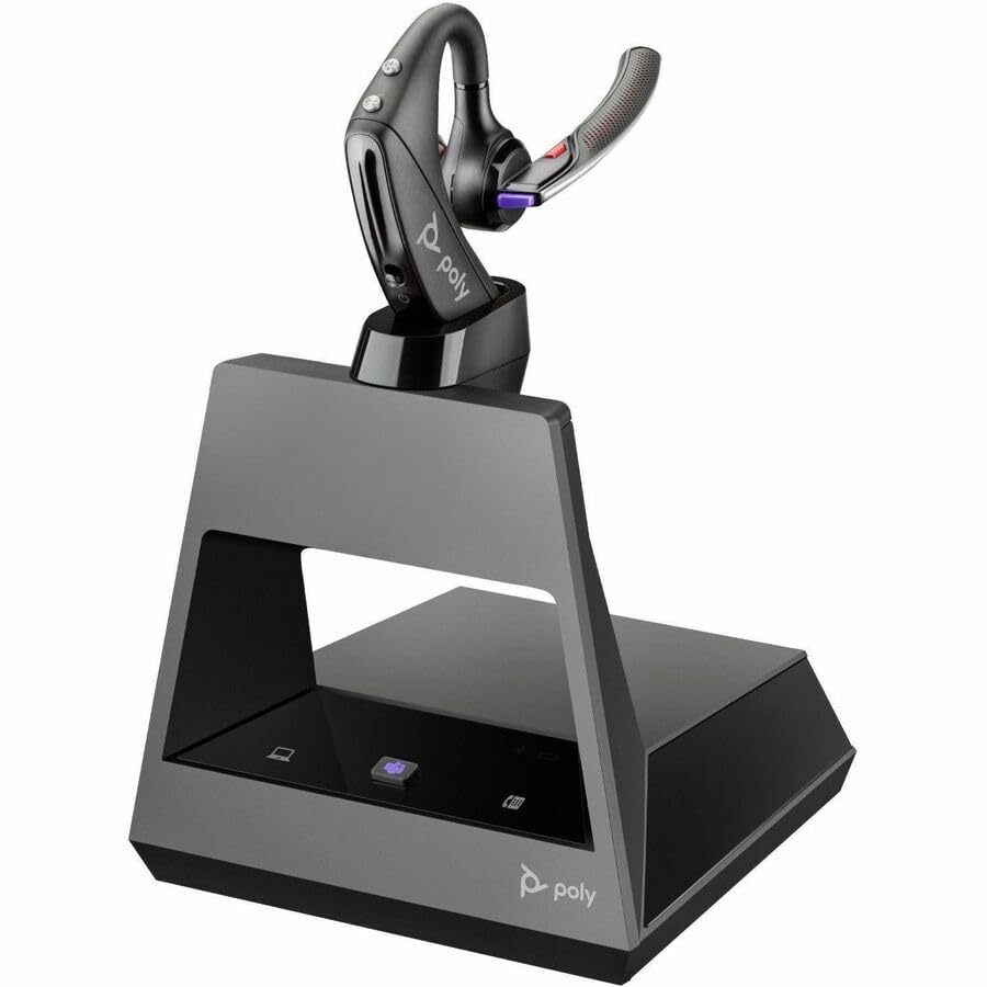 Poly Voyager 5200-M Office Headset with 2 Way Base + USB-A to Micro USB Cable TAA