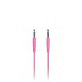 IESSENTIALS 3.5-Millimeter Flat Auxiliary Cable, 3.3-Feet, Pink, Retail Packaging