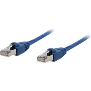 25ft Cat6a Blue Gigabit Rj45 Patch Cable Molded Snagless