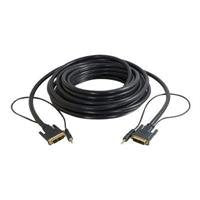 C2G 41240 Pro Series Single Link DVI-D + 3.5mm A/V Cable M/M, In-Wall CL2-Rated, Black (6 Feet, 1.82 Meters)
