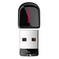 Sandisk Cruzer Fit USB Flash Drive, 64 GB, Black (SDCZ33-064G-A46)