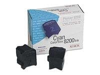 2-pack Cyan Genuine Colorstix Ink for Phaser 8200