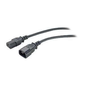 1FT Power Ext Cord C-13/C-14 10A/125V