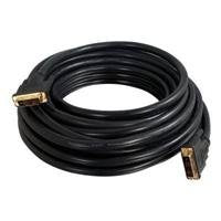C2G 41231 Pro Series Single Link DVI-D Digital Video Cable M/M, In-Wall CL2-Rated, Black (10 Feet, 3.04 Meters)