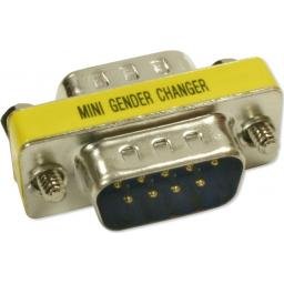 DB9 M/M Mini Gender Changer