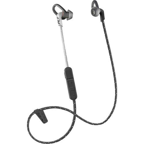 PLANTRONICS 209061-03 BackBeat FIT 305 Sweatproof Sport Earbuds, Wireless Headphones, Grey/Lime Green