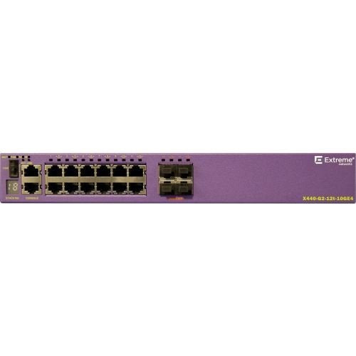 Extreme Networks ExtremeSwitching X440-G2 X440-G2-12t-10GE4 - Switch - managed - 12 x 10/100/1000 + 4 x 1 Gigabit / 10 Gigabit SFP+ - rack-mountable