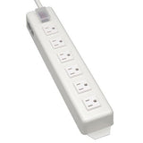 Tripp Lite Home & Office Power Strip with 5-15P Plug, Light Gray