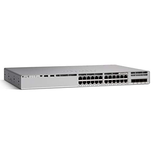 Cisco Catalyst 9200 C9200L-24P-4G Layer 3 Switch - 24 X Gigabit Ethernet Network, 4 X Gigabit Ethernet Uplink - Manageable - Twisted Pair, Optical Fiber - Modular - 3 Layer Supported