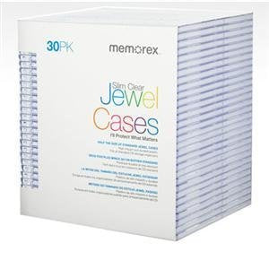 30-pack Slim CD Jewel Case (5mm)- Clear