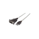 Manhattan Products USB to Serial Converter Connects One Serial Device to a USB Port, FTDI FT232RL Chip, 45 cm (18 in.) 151856