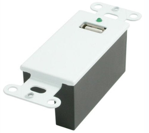 C2G 29342 USB 1.1 Over CAt5 Superbooster Extender Wall Plate Kit, White