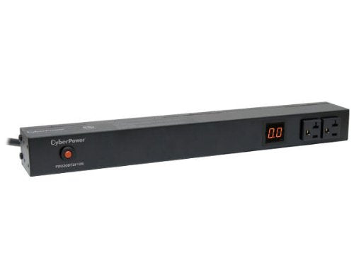 CyberPower PDU20M2F12R Metered PDU, 100-125V/20A, 14 Outlets, 1U Rackmount