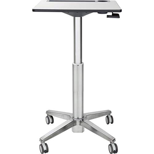 Ergotron - LearnFit Sit-Stand Desk - Mobile Desk - Grey and Silver