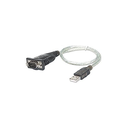 Manhattan Products USB to Serial Converter Connects One Serial Device to a USB Port, FTDI FT232RL Chip, 45 cm (18 in.) 151856