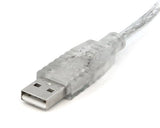 StarTech.com 6 ft Clear A to B USB 2.0 Cable - M/M - USB Cable - USB (M) to USB Type B (M) - 6 ft - Transparent - USBFAB6T