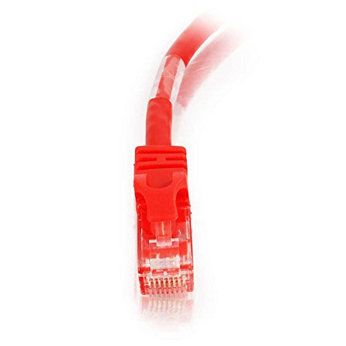 C2G 27861 Cat6 Crossover Cable - Snagless Unshielded Network Crossover Patch Cable, Red (3 Feet, 0.91 Meters)