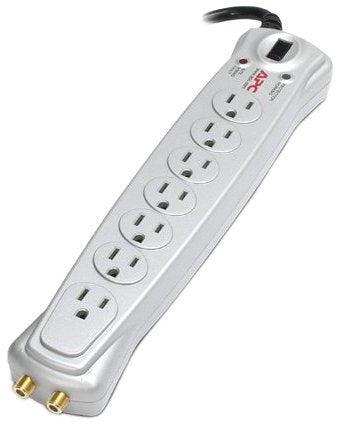APC P7V Audio/Video Surge Protector 7 Outlet with Coax