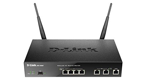 D-Link DSR-500AC Wireless AC VPN Router, 4 Gigabit Ports, Dual Wan, Selectable Dual Band, Black