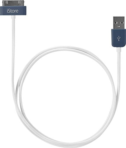 iStore 30-pin Sync/Charge Cable, 3.3 Feet, White and Blue (ACC963CAI)