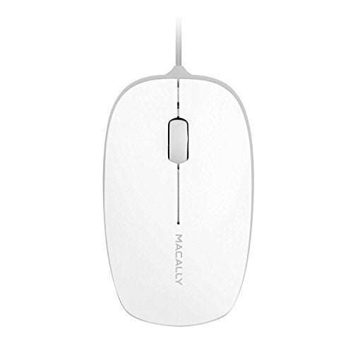 Macally 3 Button USB 800DPI Optical Sensor Mouse for Mac and PC
