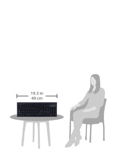 USB Cable Keyboard Black