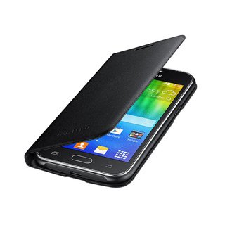 Samsung EFWJ120PBEGCA Case for J1, Retail Packaging, Black