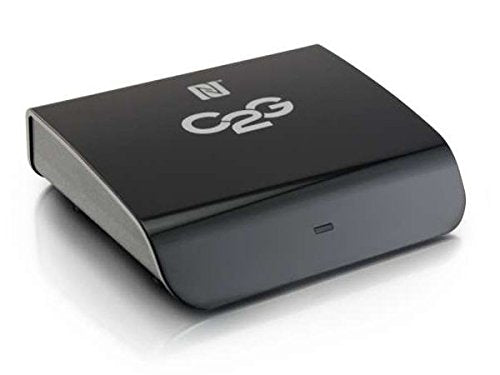 C2G 41321 Bluetooth Audio Receiver with NFC, TAA Compliant, Black